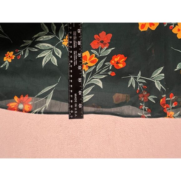 NWT Calvin Klein Forest Green Boho Cottagecore Dress Peasant 10 MSRP $129 - Picture 10 of 10